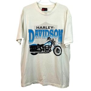 Vintage 1991 Harley Davidson Single Stitch Shallow Lake Ontario